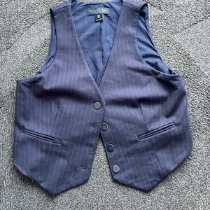 Rachel Zoe Dark Pinstripe Vest and Trousers set NWOT